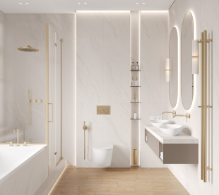 Керамогранит Laparet Solo Avorio кремовый мат. глянц. чернила рект.  (60х119,5) арт. LP6012G0561R Матовая (sugar эффект)